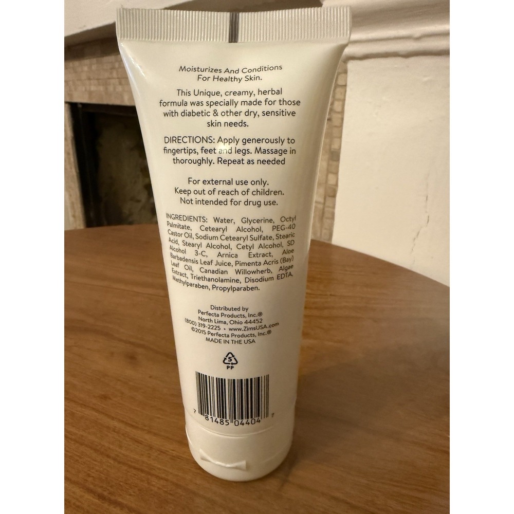 (1) Original Zim's Crack Creme Diabetics Aloe/Arnica 4oz LARGE TUBE VHTF SEALED - Picture 2 of 3